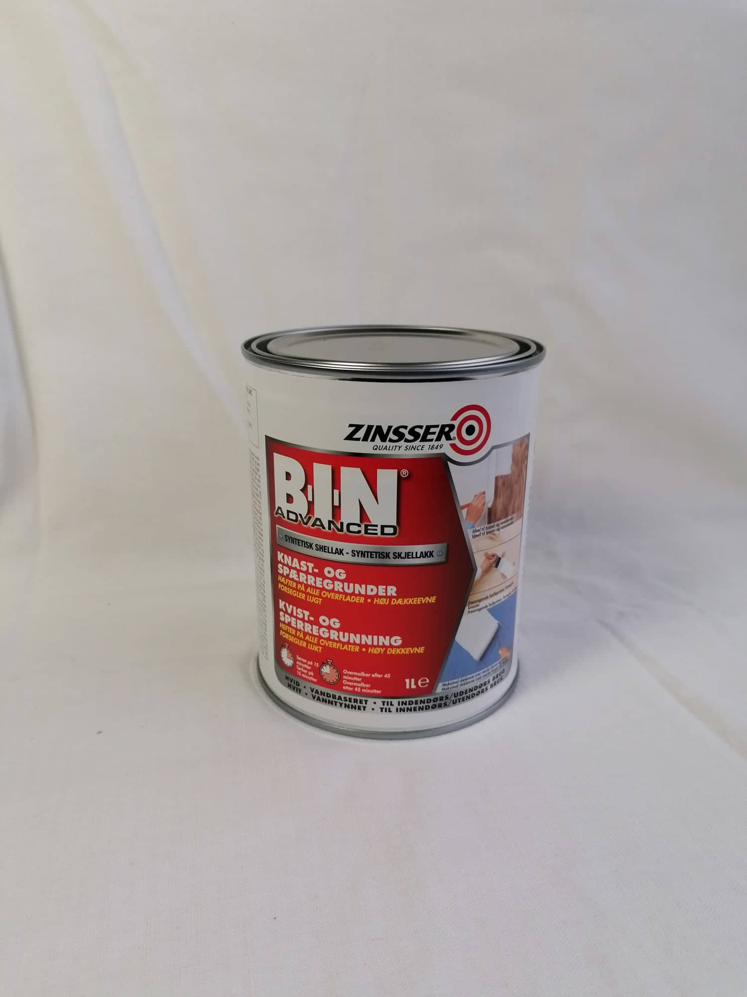 ZINSSER BIN Advanced vee baasil kruntvärv 1L Rohelineateljee